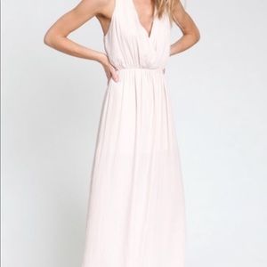 dRA Los Angeles Black Satin The Nikia Maxi Dress